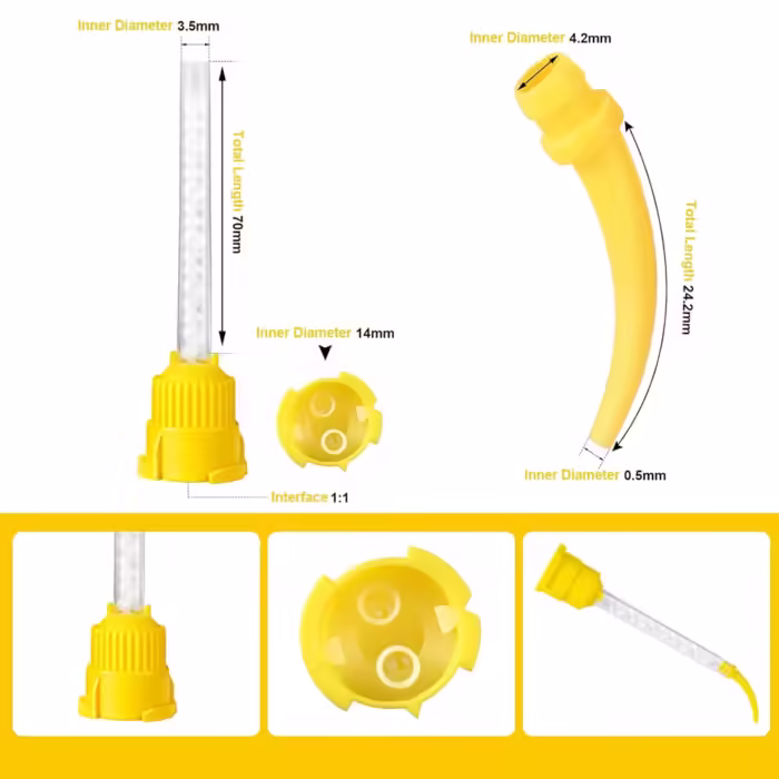 Embout jaune 50 pcs